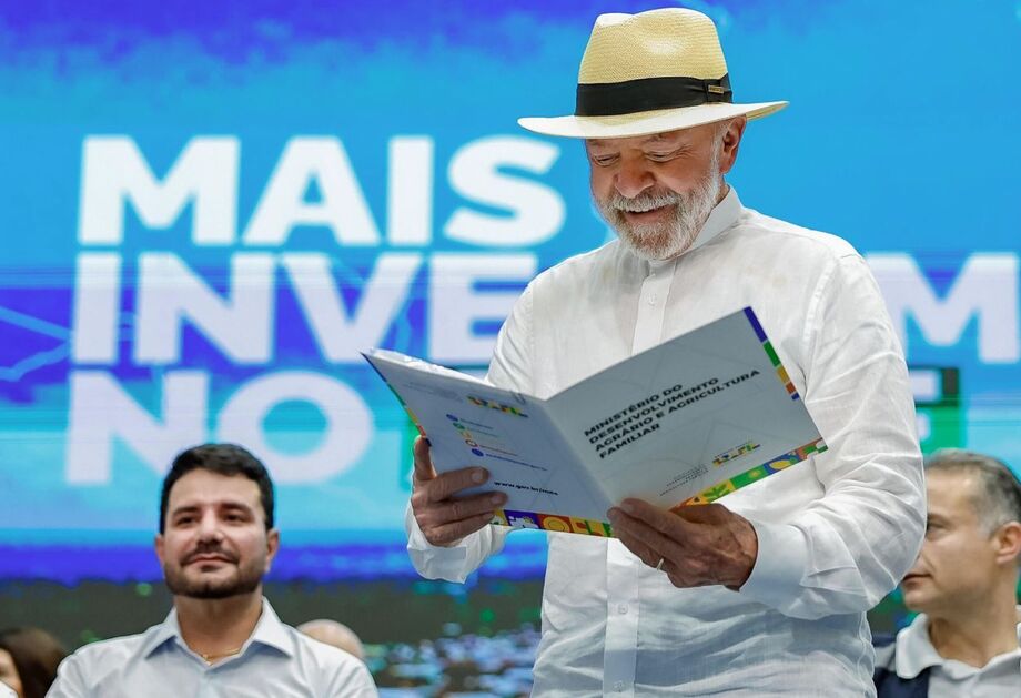 Presidente da República, Luiz Inácio Lula da Silva, durante cerimônia de anúncios de investimentos do governo gederal para o estado do Acre
