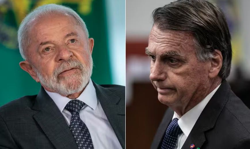 O presidente Lula (PT) e o ex-presidente Jair Bolsonaro (PL)