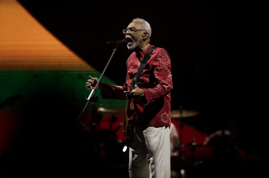 Gilberto Gil durante a última passagem em São Paulo com a turnê de despedida 'Tempo Rei'