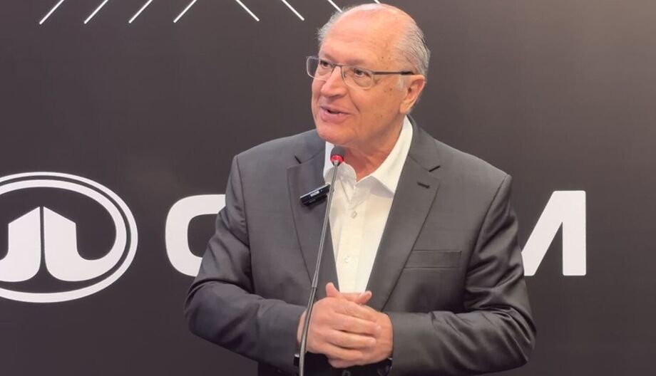 Vice-presidente Geraldo Alckmin durante evento de inauguração da GWM no interior paulista