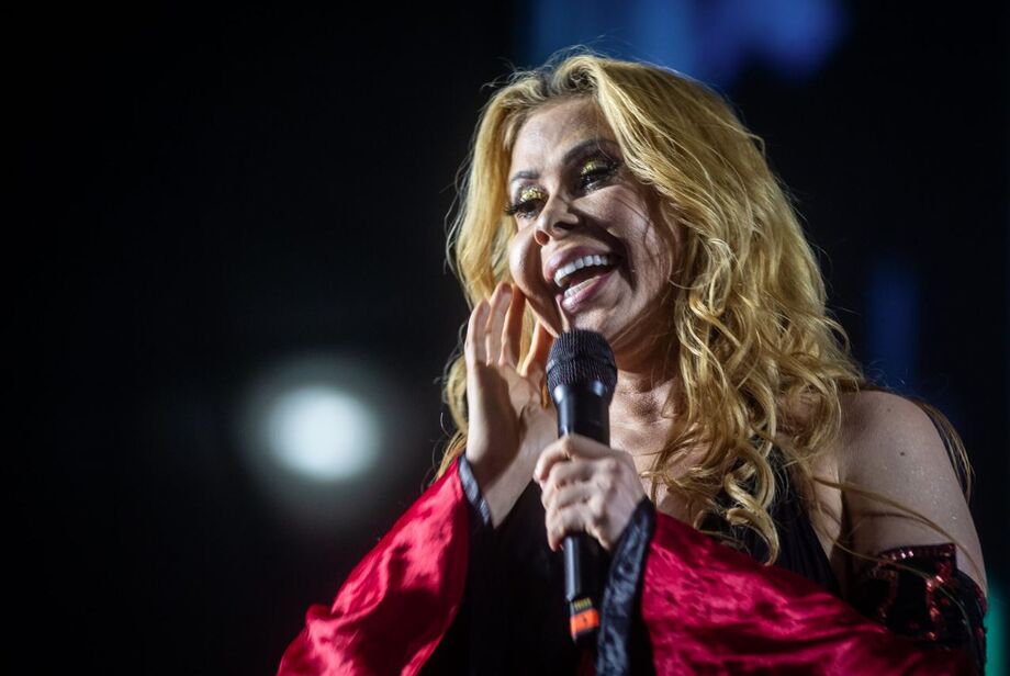 A cantora Joelma durante a Virada Cultural de 2024, em São Paulo