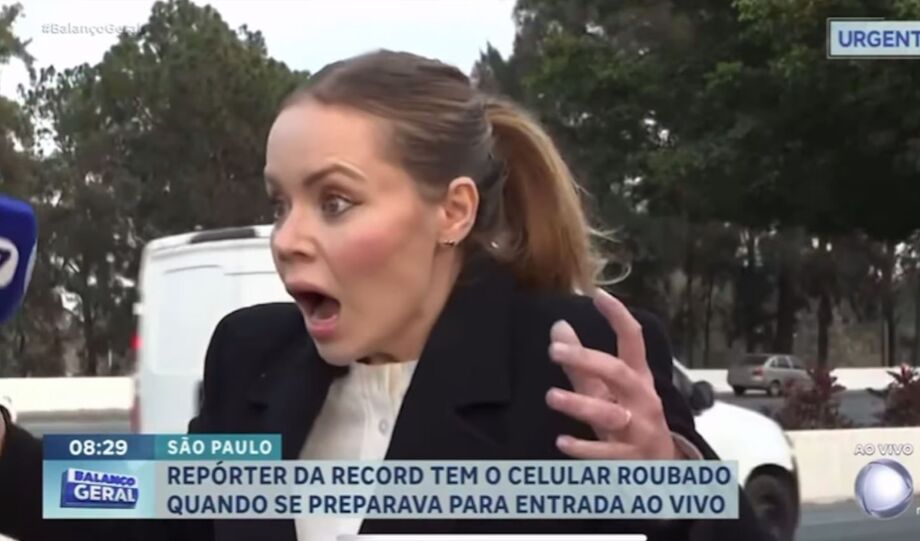 Repórter da TV Record Beatriz Casadei é furtada pouco antes de entrar ao vivo