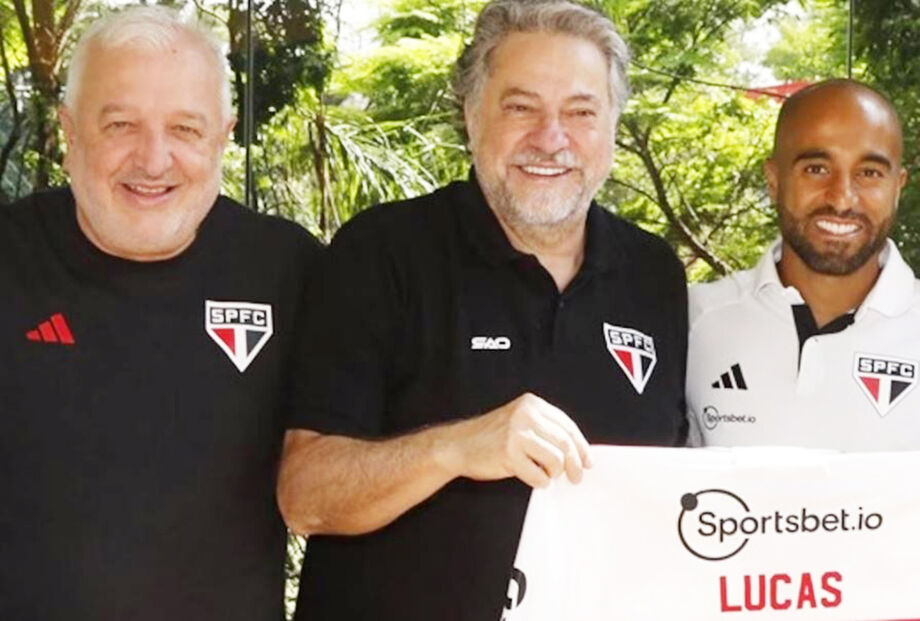 Carlos Belmonte, Julio Casares e Lucas Moura