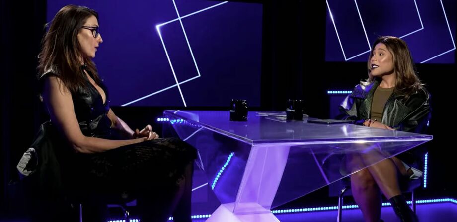 Paola Carosella e Blogueirinha durante entrevista ao vivo no programa 'De Frente com Blogueirinha', na última segunda-feira, 18 Foto: