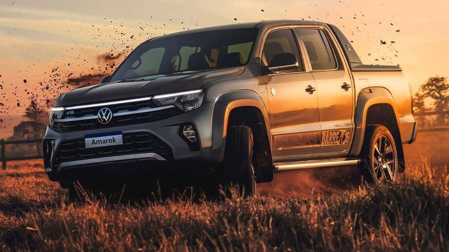 A edição especial Amarok V6 Barretos 70 encara a terra batida, celebrando a tradição da Festa do Peão.