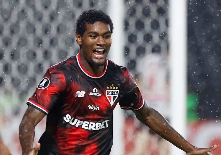 Lucas Ferreira fez o único gol como profissional pelo São Paulo na Libertadores.