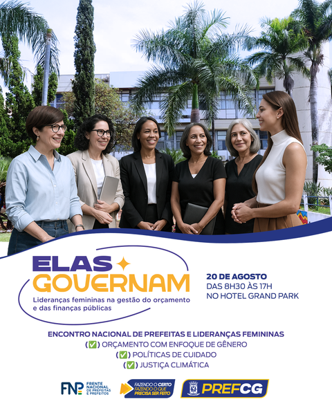 Campo Grande recebe evento inédito sobre liderança feminina na gestão pública e orçamento.