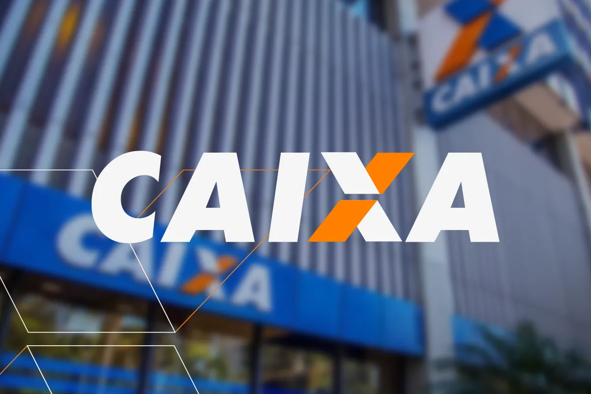 Fachada de agência da Caixa Econômica Federal.