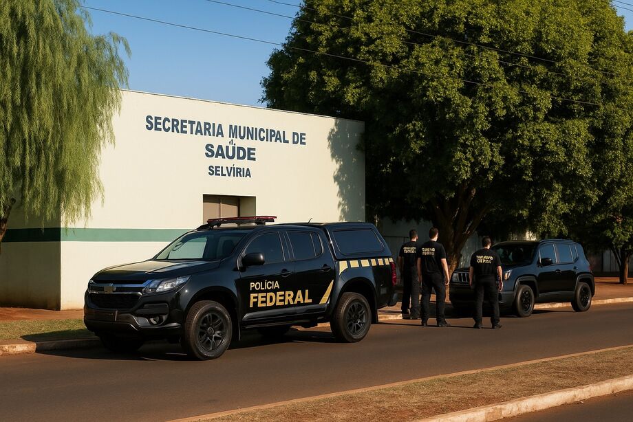 Polícia Federal realiza operação na Secretaria de Saúde de Selvíria e em endereços de ex-gestores, investigando supostas irregularidades.