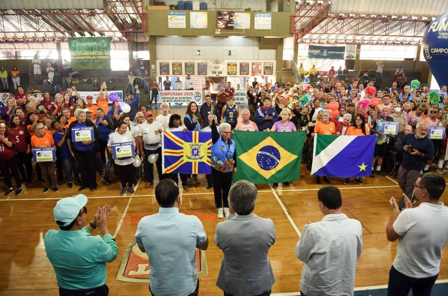 JOMI 2025: Abertura oficial celebra o esporte e a confraternização entre idosos em Campo Grande