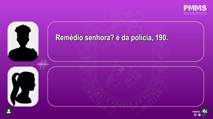 Mulher em MS finge pedir remédio por telefone e consegue denunciar agressor à PM sem levantar suspeitas.