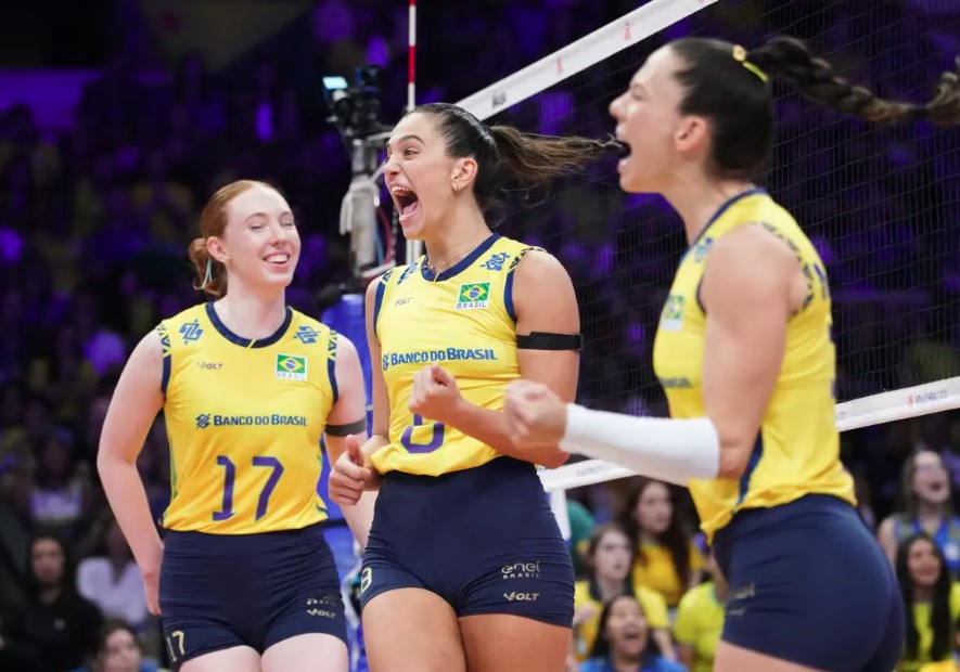 O Brasil estreou com vitória no Mundial de Vôlei