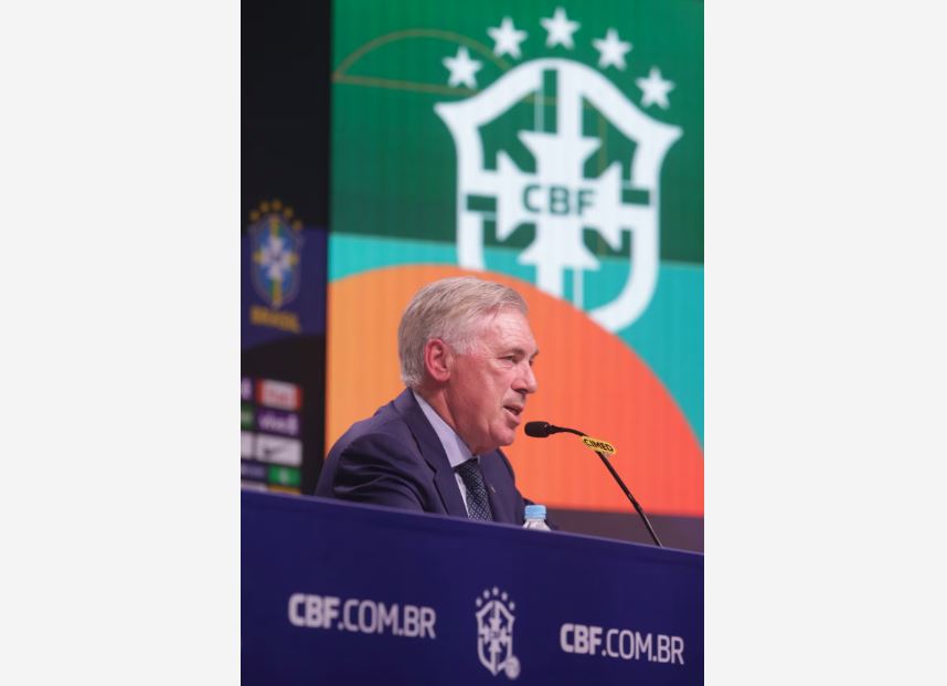 Ancelotti anunciou sua lista de convocados nesta segunda-feira, no Rio.