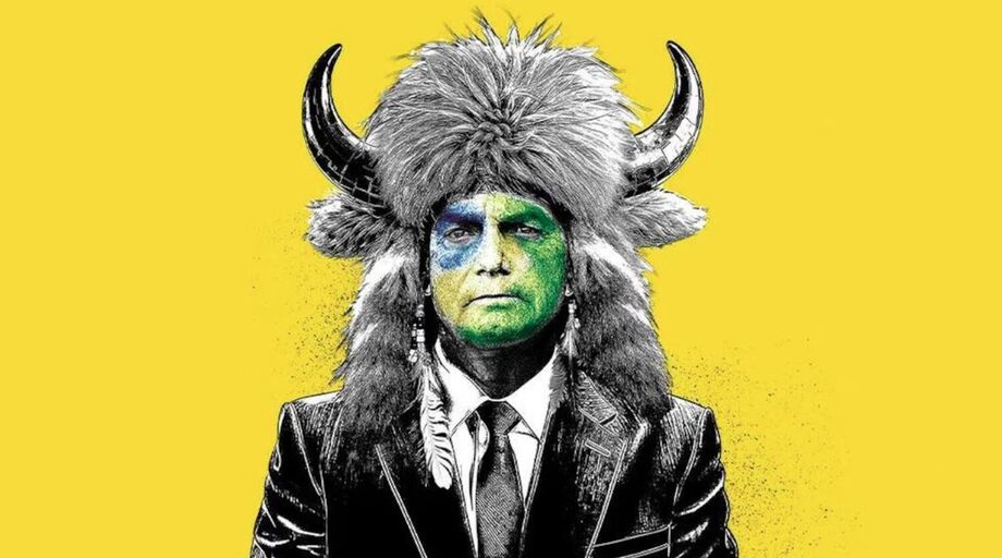 Jair Bolsonaro foi retratado pela The Economist com chapéu igual ao do 'viking do Capitólio'.