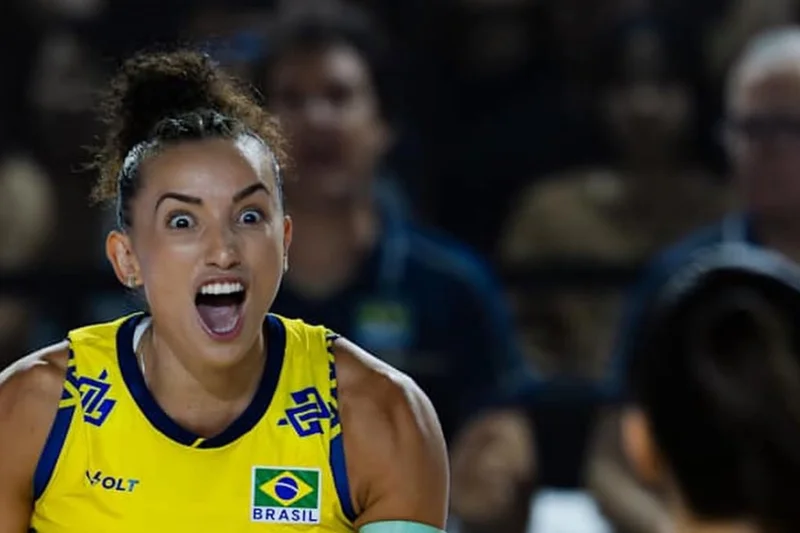 Gabi, ponta e capitã da Seleção Brasileira de vôlei feminino