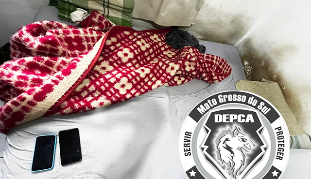 A Polícia Civil cumpriu um mandado de busca em Campo Grande, apreendendo celulares de suspeito de compartilhar material de abuso sexual infantil na internet.