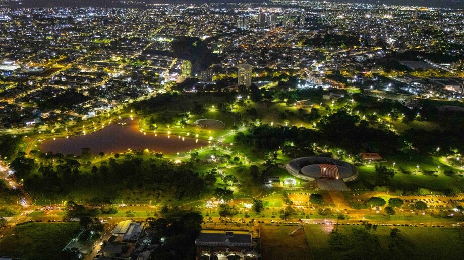 O fim de tarde em Campo Grande