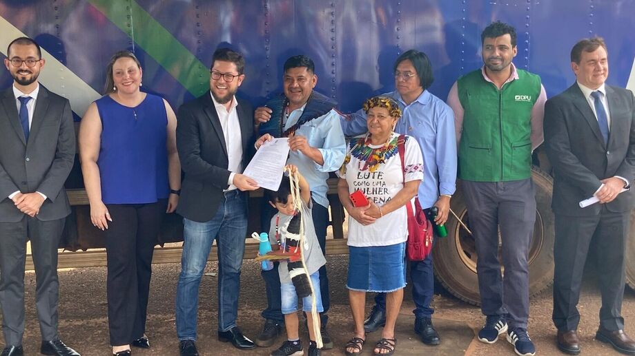 Cerimônia oficializou construção de 91 casas para a comunidade indígena Água Funda no Jardim Noroeste