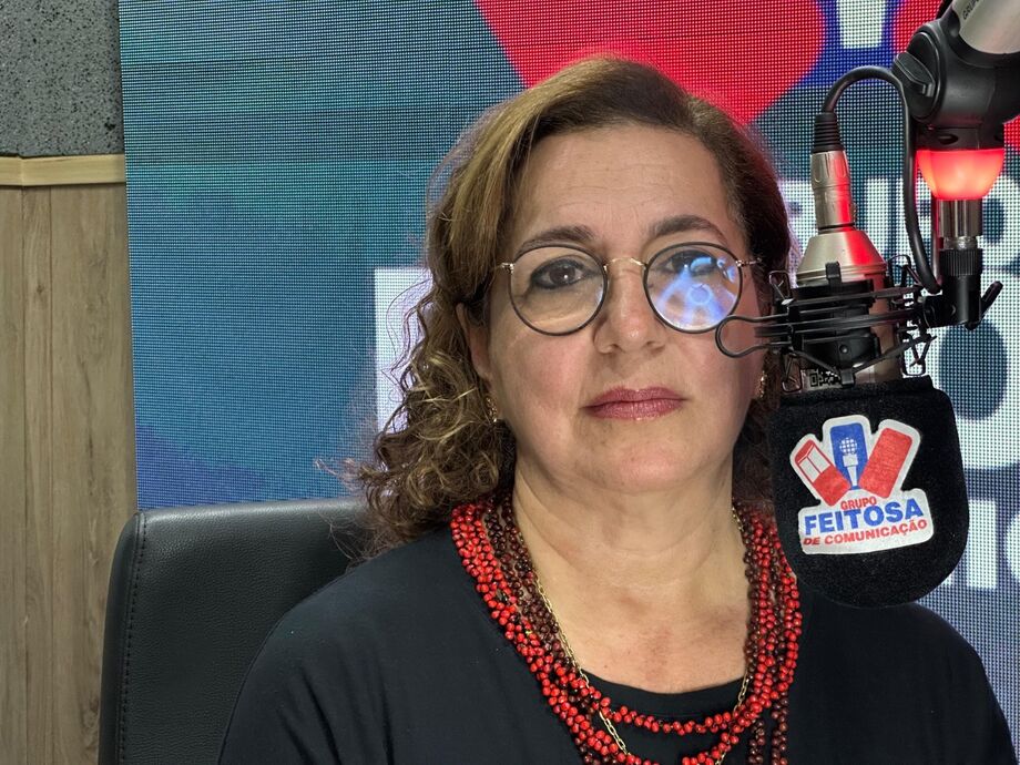 Gyselle Tannous no programa Giro Estadual de Notícias
