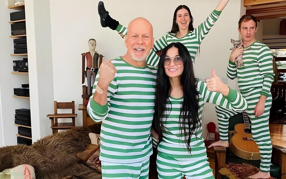 Bruce Willis e Demi Moore ficaram isolados juntos desde abril de 2020