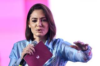 A ex-primeira-dama, Michelle Bolsonaro.