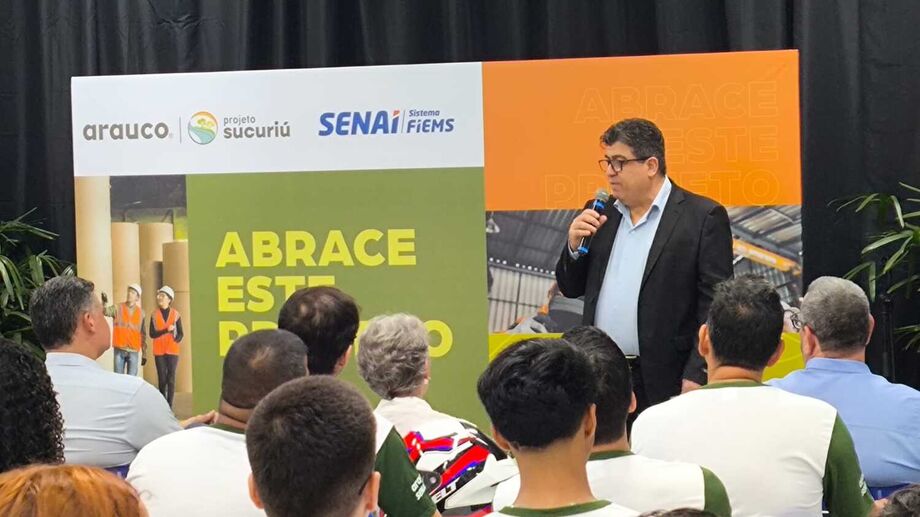 Arauco representada por Mario Ribeiro, Gerente Executivo de Manutenção Industrial, em Três Lagoas
