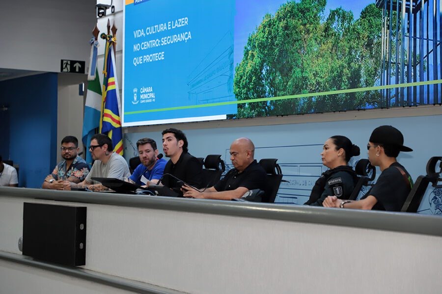 Audiência pública na Câmara Municipal de Campo Grande discutiu segurança, cultura e organização da Rua 14 de Julho