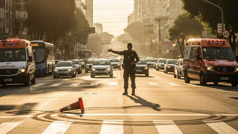 Campo Grande registra quatro acidentes em poucas horas, com colisões e engavetamento em vias movimentadas