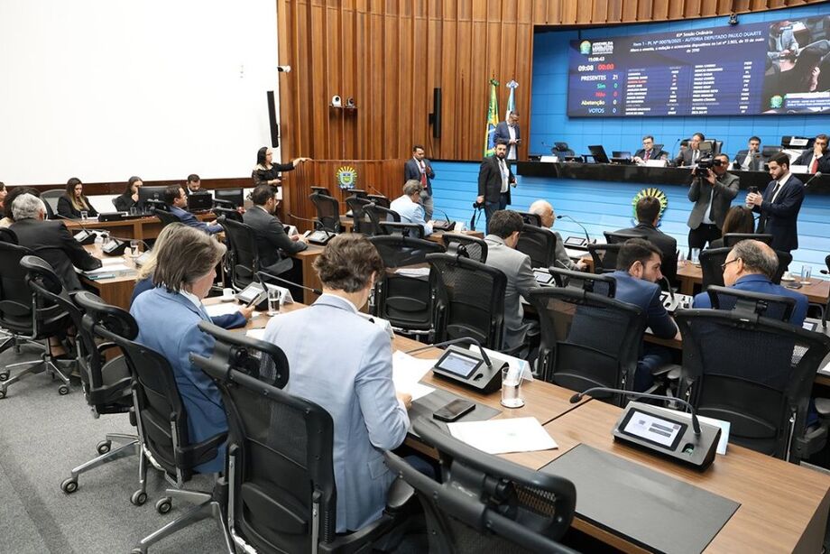 Plenário do Palácio Guaicurus, onde são aprovados e votados os projetos pautadas na Ordem do Dia