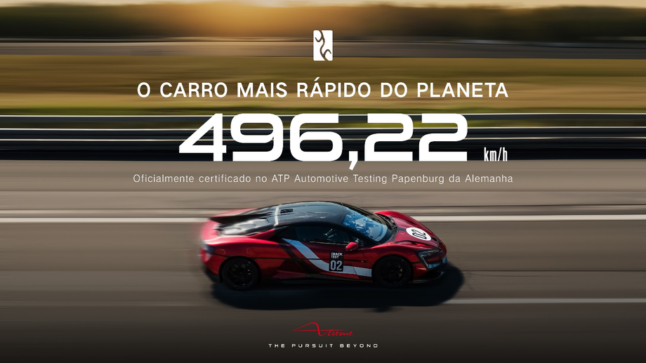 Apenas 30 unidades do carro mais rápido do mundo estarão à venda