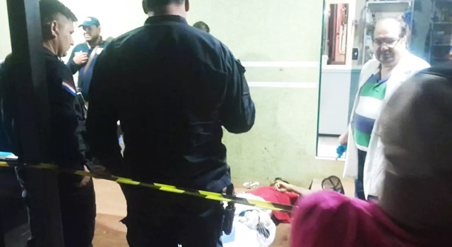Bar em Zanja Pytã onde Edgar López Ortiz foi assassinado a tiros durante a madrugada desta segunda-feira.
