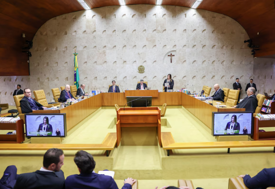 Plenário do STF na última sessão comandada por Luís Roberto Barroso.