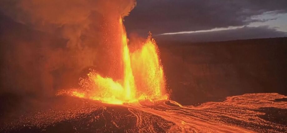 Kilauea entra em nova erupção no Havaí, com jatos de lava de até 100 metros de altura