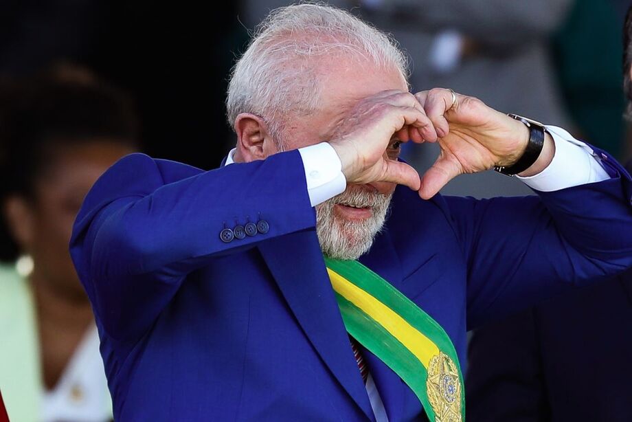 O presidente Lula durante desfile cívico-militar de 7 de Setembro em 2023
