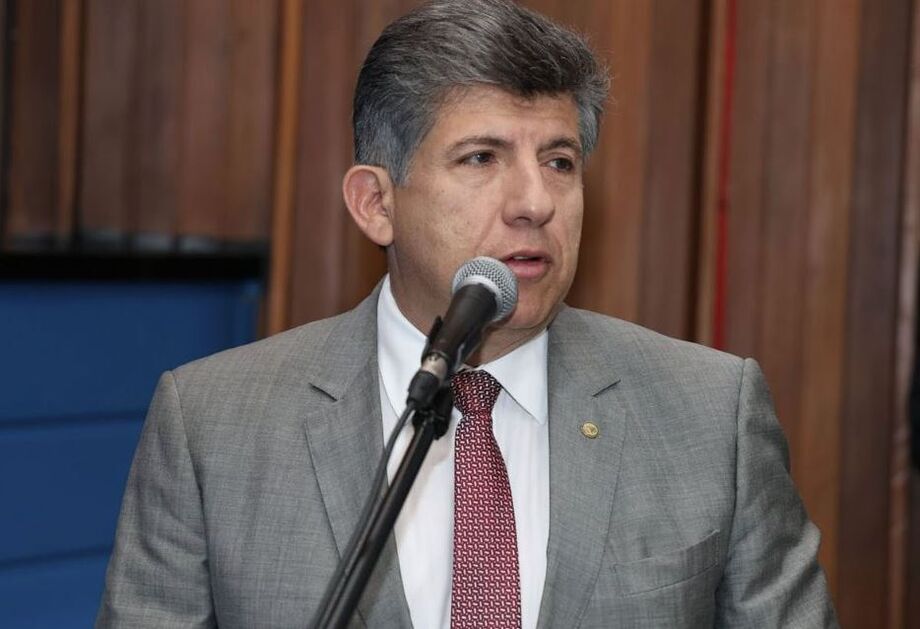 Deputado Lidio Lopes, autor da proposta, durante uso da palavra em sessão ordinária na ALEMS