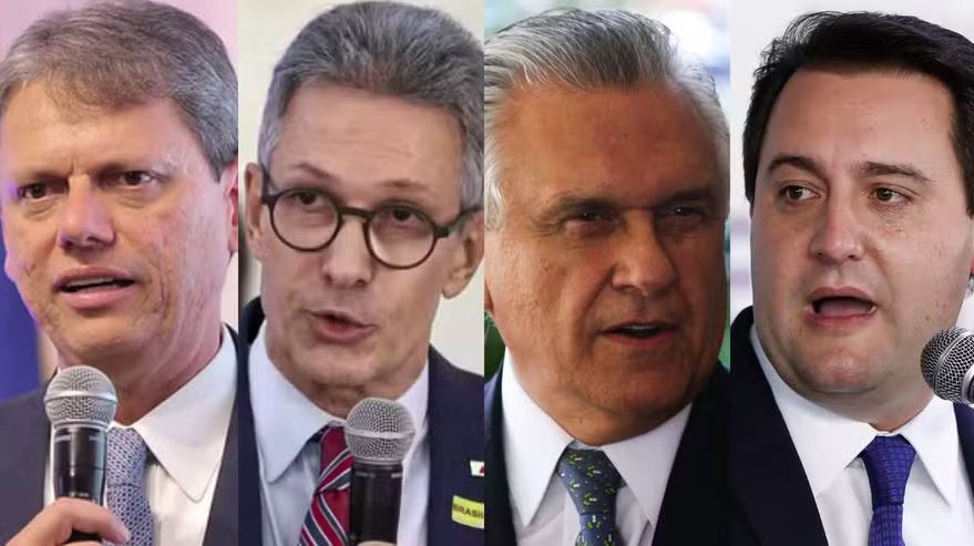 Governadores Tarcísio, Zema, Ratinho Jr. e Caiado reagiram à condenação de Bolsonaro e sinalizam com força à base bolsonarista
