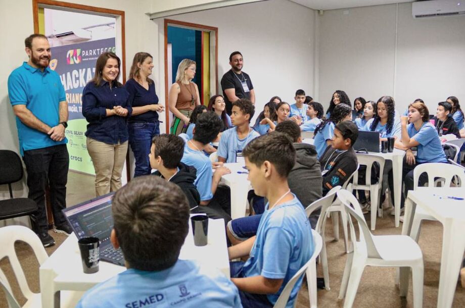 Hackathon Crianças em Ação marcou as comemorações dos dois anos do Parktec CG em Campo Grande