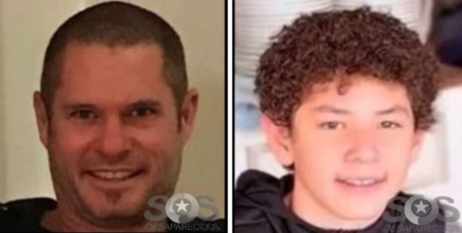 Polícia divulgou fotos de Mark Alexander Cummings Rogers e do filho Duncan Edward.