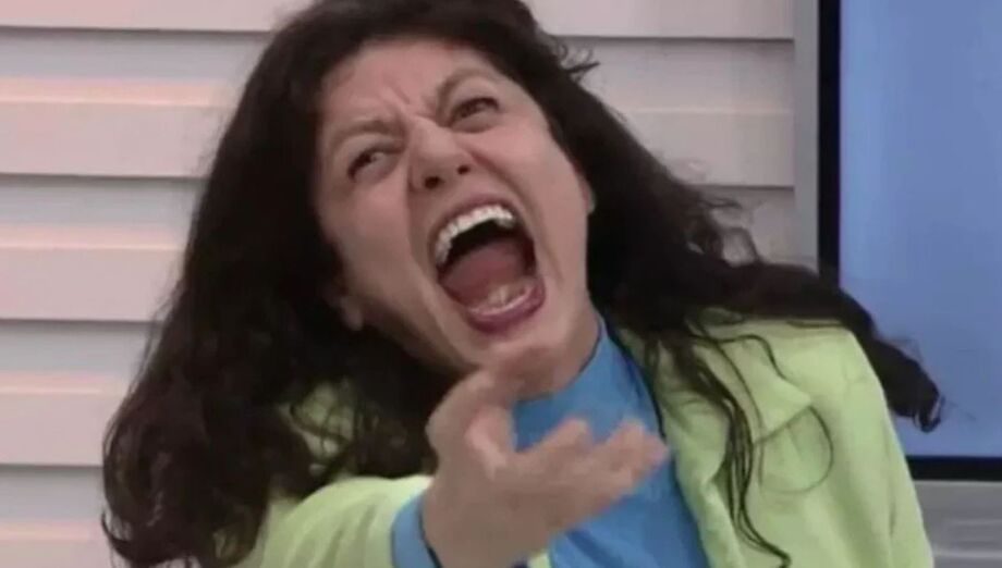 Gilda Nomacce surpreendeu apresentadoras da TV Mirante ao simular cena de terror ao vivo durante o JMTV.
