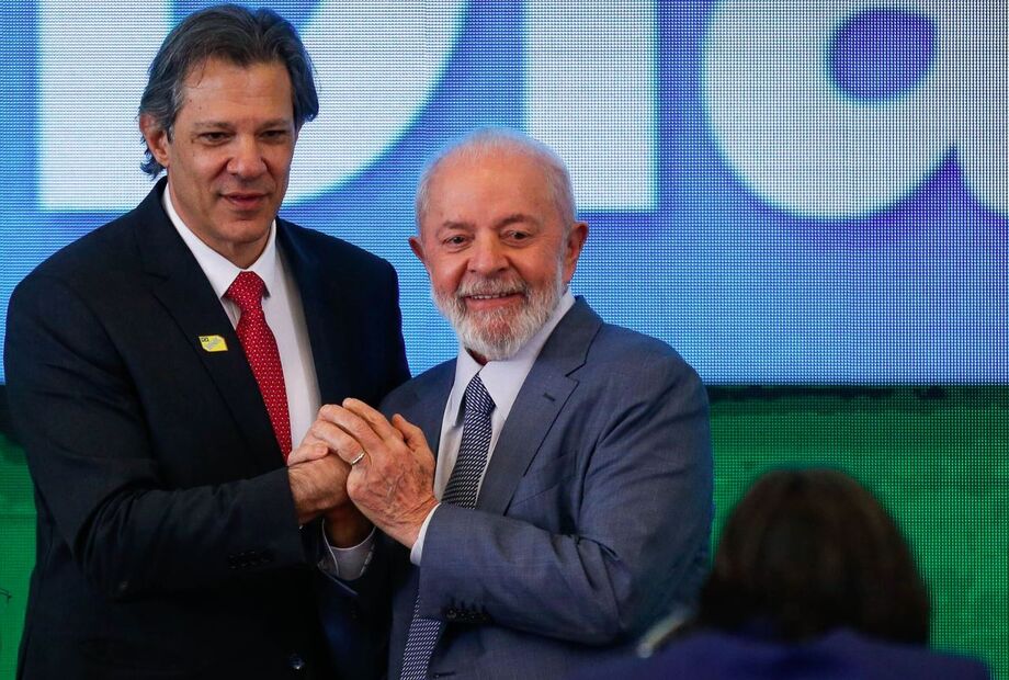 Presidente Lula e o ministro da Fazenda, Fernando Haddad