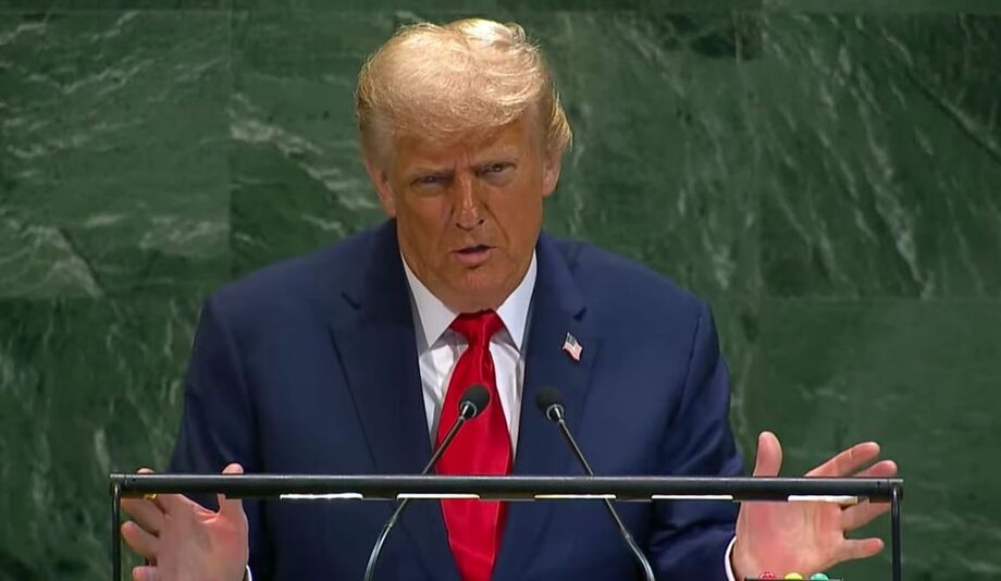 Donald Trump anuncia reunião com Lula e critica o Brasil durante discurso na ONU, em Nova York.