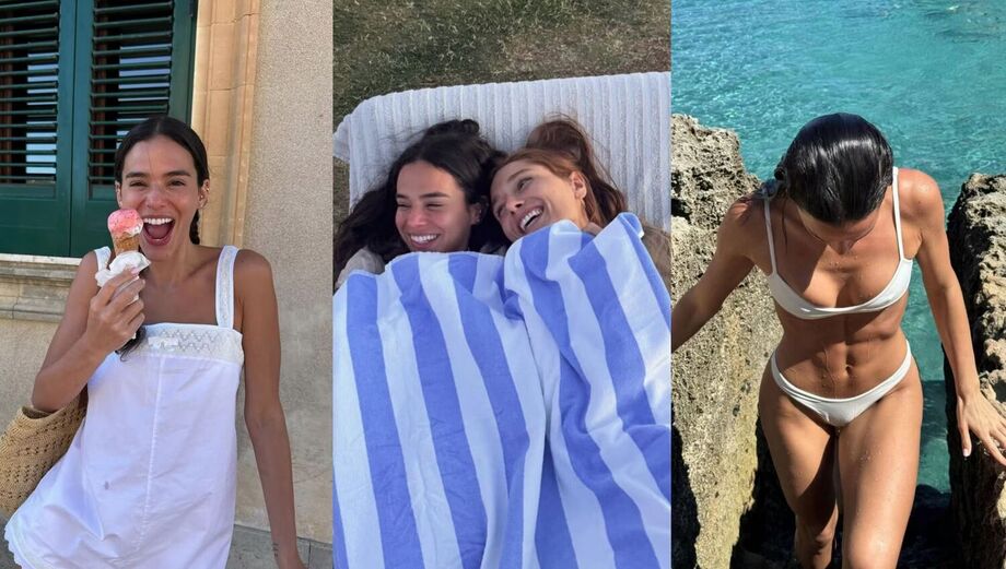 Bruna Marquezine aproveitou as praias de Puglia durante viagem com Sasha Meneghel e João Lucas