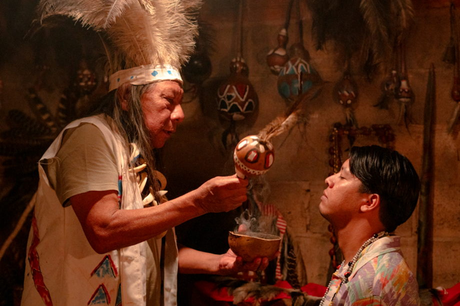 Cena do curta Vipuxovuco, de Dannon Lacerda, que integra a mostra Temáticas Indígenas em Cena, na VIII Mostra Sesc de Cinema.