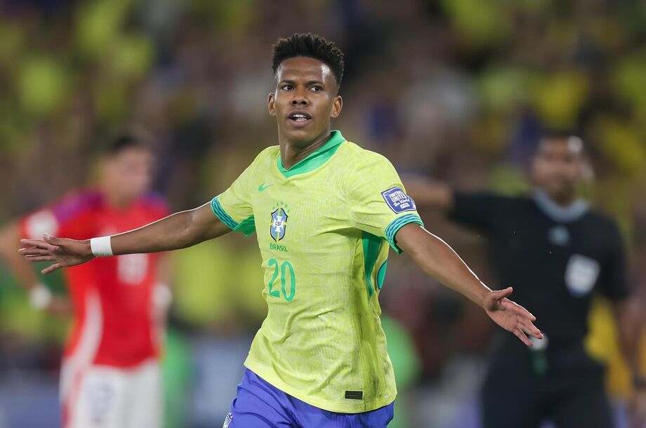 Estevão marcou seu primeiro gol pela seleção