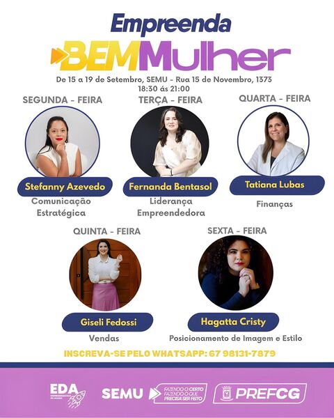 Prefeitura promove mais uma edição do Empreenda Bem Mulher