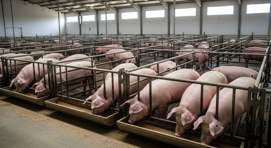 Suínos em granja de Mato Grosso do Sul: estado bate recorde com 1,85 milhão de cabeças em 2024 e se consolida como o 6º maior rebanho do país.