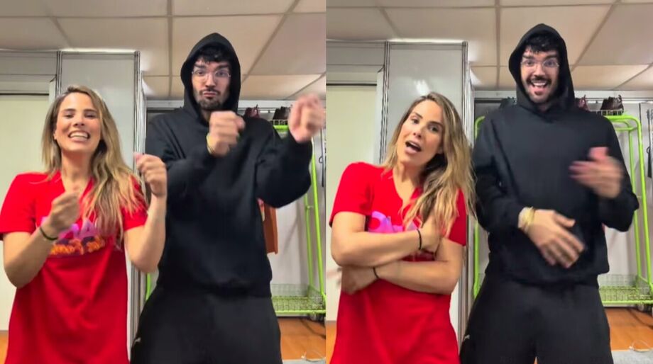 Wanessa Camargo e Luan Pereira dançam juntos nos bastidores do Dança dos Famosos