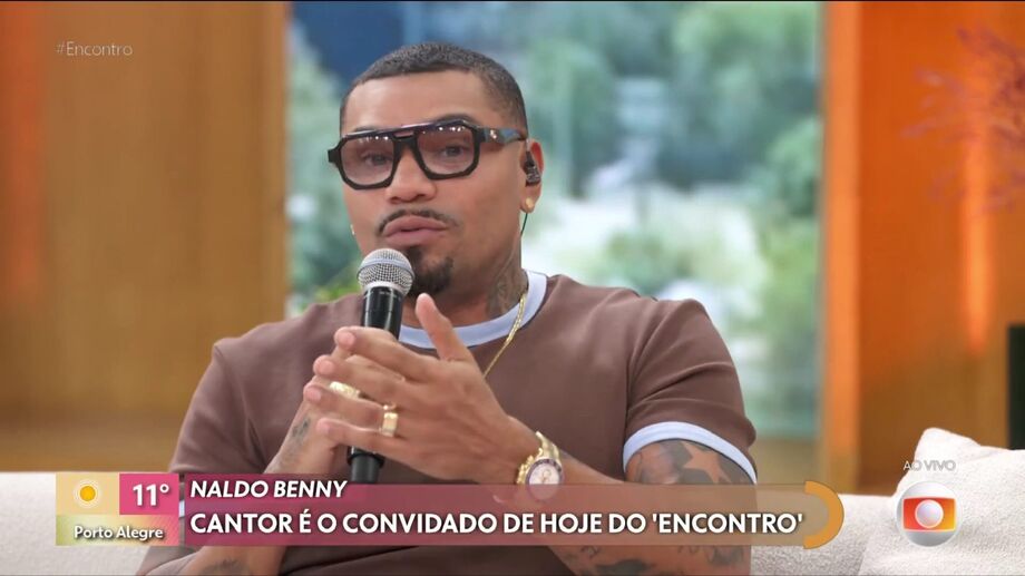 O cantor Naldo Benny participou do 'Encontro com Patrícia Poeta' nesta sexta-feira, 12, e falou sobre suas histórias.