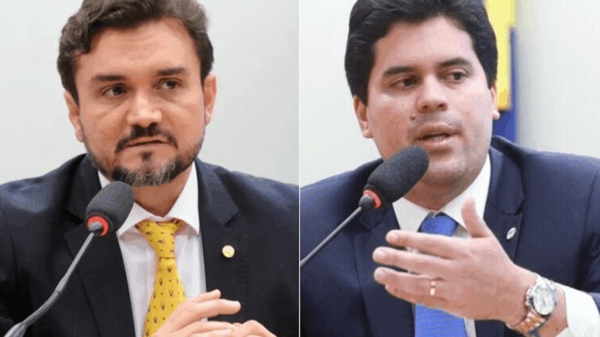 Celso Sabino (esq.), ministro do Turismo, e André Fufuca (dir.), ministro dos Esportes, devem deixar o governo após saída de seus partidos da base de apoio de Lula.