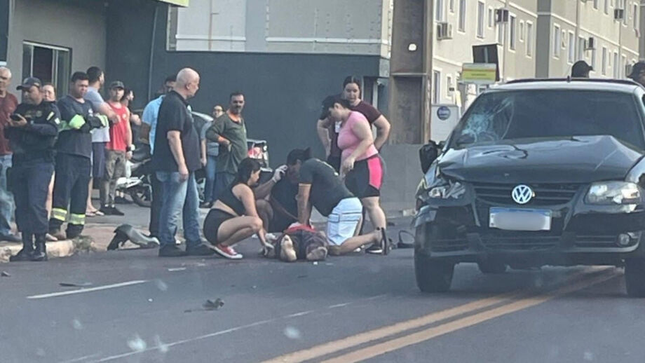 Acidente aconteceu ontem (8) na Avenida Tamandaré